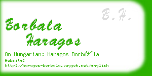 borbala haragos business card